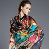 gevangenis invoeren Trek 100% hoge kwaliteit zijden sjaal | bol.com