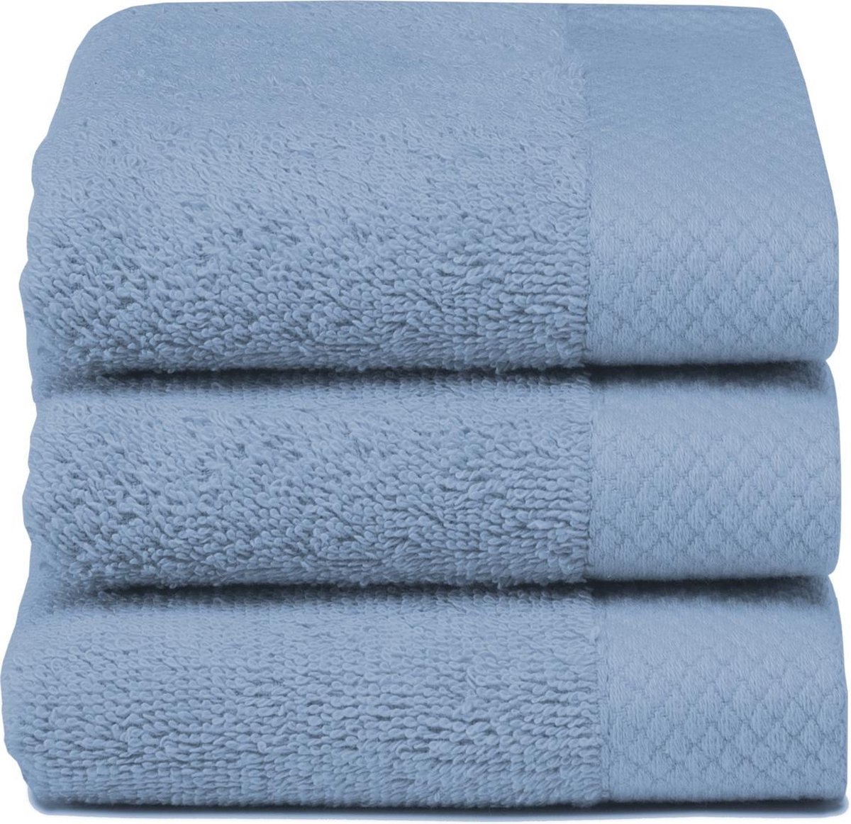 Seahorse Pure gastendoek 30x50 cm - Set van 5 - Denim