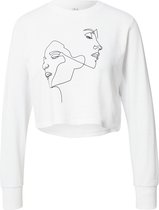 Merchcode sweatshirt ladies one line Wit-S