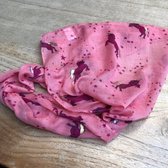 Wellness-House | Infinity Scarf Unicorn Pink - Infinity  Sjaal - Shawl Roze - Voor de échte paardenfan!