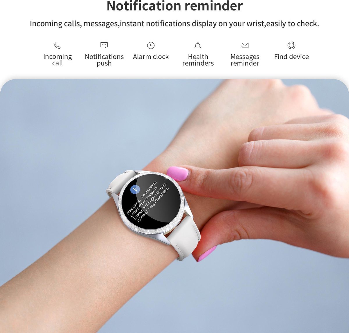 SmartWatch-Trends S20 - Smartwatch - Zilver | bol.com