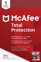 McAfee Total Protection - Download - 1 Apparaat - 1 Jaar - Nederlands / Frans - Windows / Mac