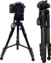 SEFID - Statief - Pro1000 - Tripod - Camera en smartphone standaard – Incl. houder voor iPhone, tablet/iPa en Samsung - Zwart