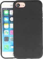 Bestcases 2.0mm Dikke Fashion Telefoonhoesje Backcover - Siliconen Hoesje - iPhone SE 2020 - iPhone 8 - iPhone 7 - Zwart