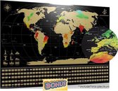 Your Adventure World Scratch map wereldkaart XL (84 x 59.4cm) - Kras Wereldkaart Poster - Educatief Speelgoed - Wereldkaart wanddecoratie Scratchmap - Wereldkaart kraskaart