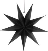 Zwarte kerst ster | 45cm met 9 punten