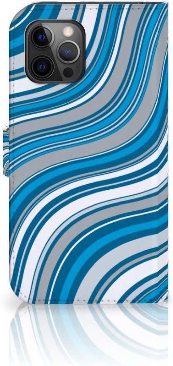 Apple iPhone 12 Pro Max Telefoon Hoesje Waves Blue