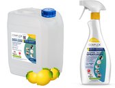 Desinfecterende alcoholspray met citrus  geur voor oppervlakken (5l-70% alcohol) + sprayfles