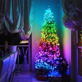 Slimme gekleurde kerstlichtjes te bedienen met telefoon - 15 meter - Voor Binnen en Buiten - Smart kerstverlichting - Slimme kerstverlichting