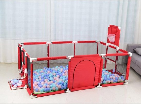 Grondbox| xl rood | kruipbox | speelbox | playpen | baby | peuter en kind afscherming | gigantische baby box | kinderbox