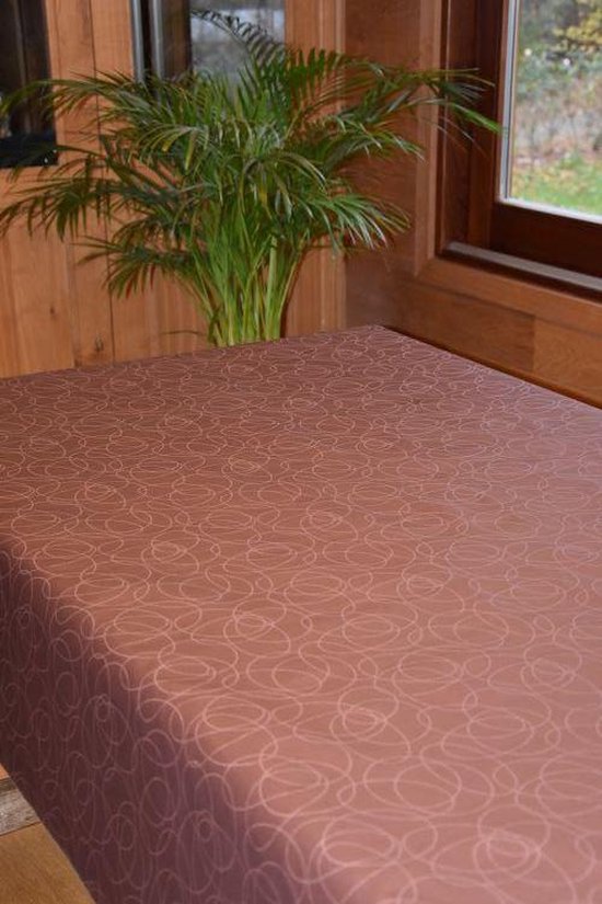 Nappe en toile cirée lavable en plastique LUX Ovale 140 x 180 cm