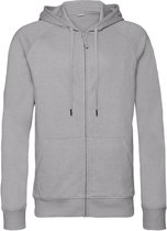 Russell Heren-HD Sweatshirt met kap met rits (Zilveren mergel)