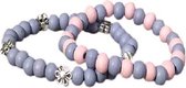 Little Bijoux armband-Beads Lila Flower