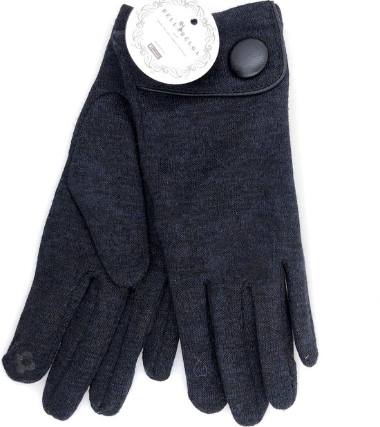 Winter dames handschoenen Chic Vintage van BellaBelga - zwart