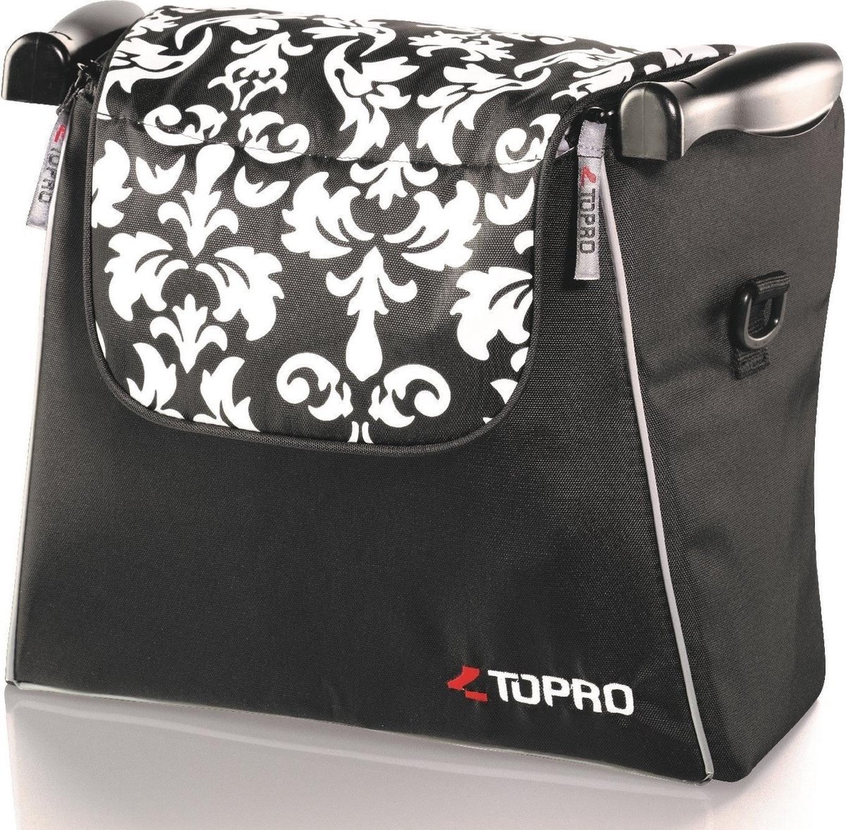 Rollator tas voor rollator Topro Troja Classic en 2G (baroque zwart-wit)