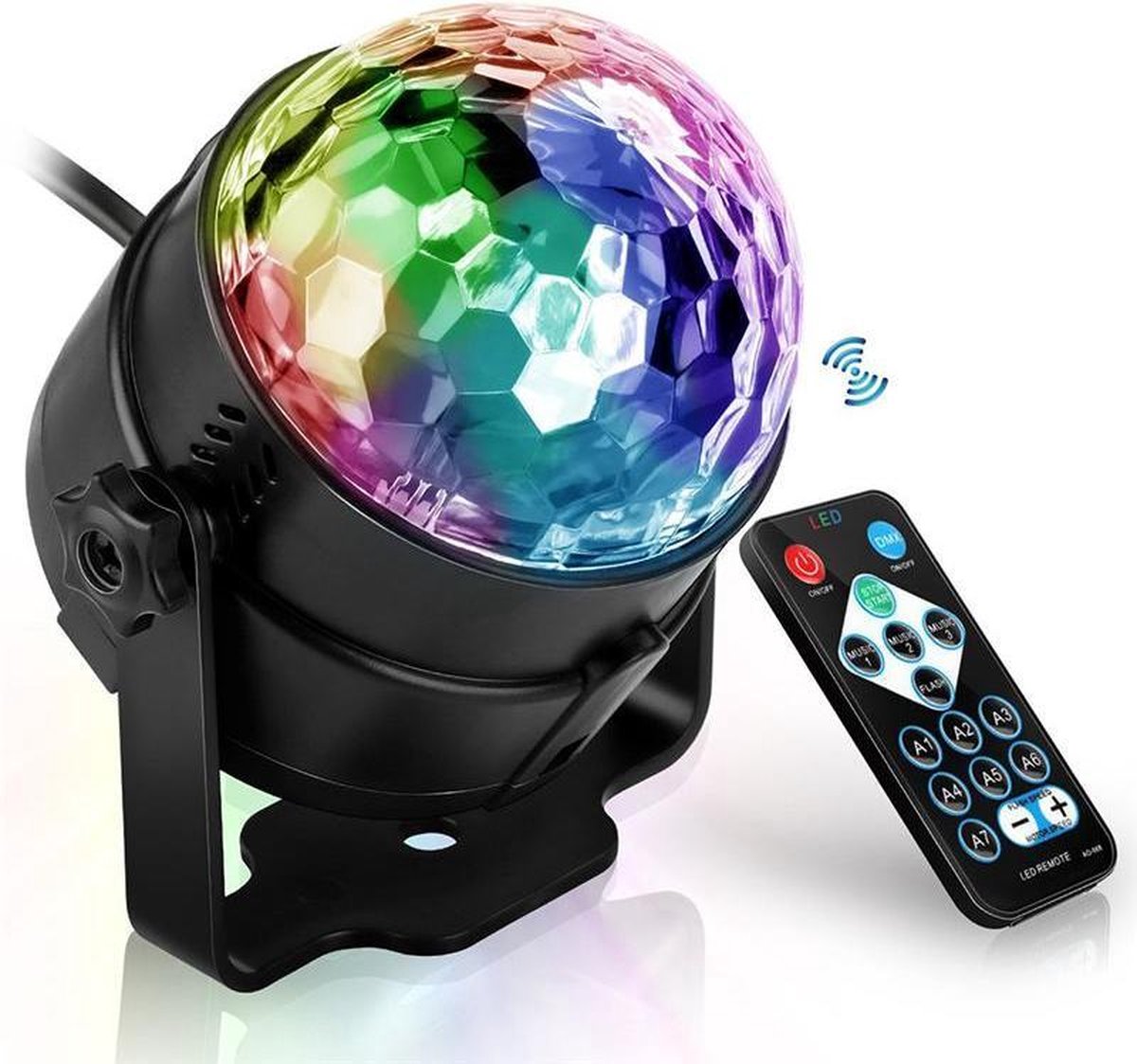 Lampe de Scène 3 en 1 RGB+UV+RG LED Dj Lumière de fête avec