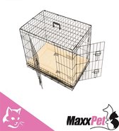 MaxxPet Hondenbench - Bench - Bench voor honden - Hondenbench Opvouwbaar - Incl. Plaid - 76 x 48 x 53 cm