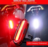 Valoeny Fietsverlichting LED - Voor- Of Achterlicht 2 in 1 - Oplaadbaar USB Fietslamp