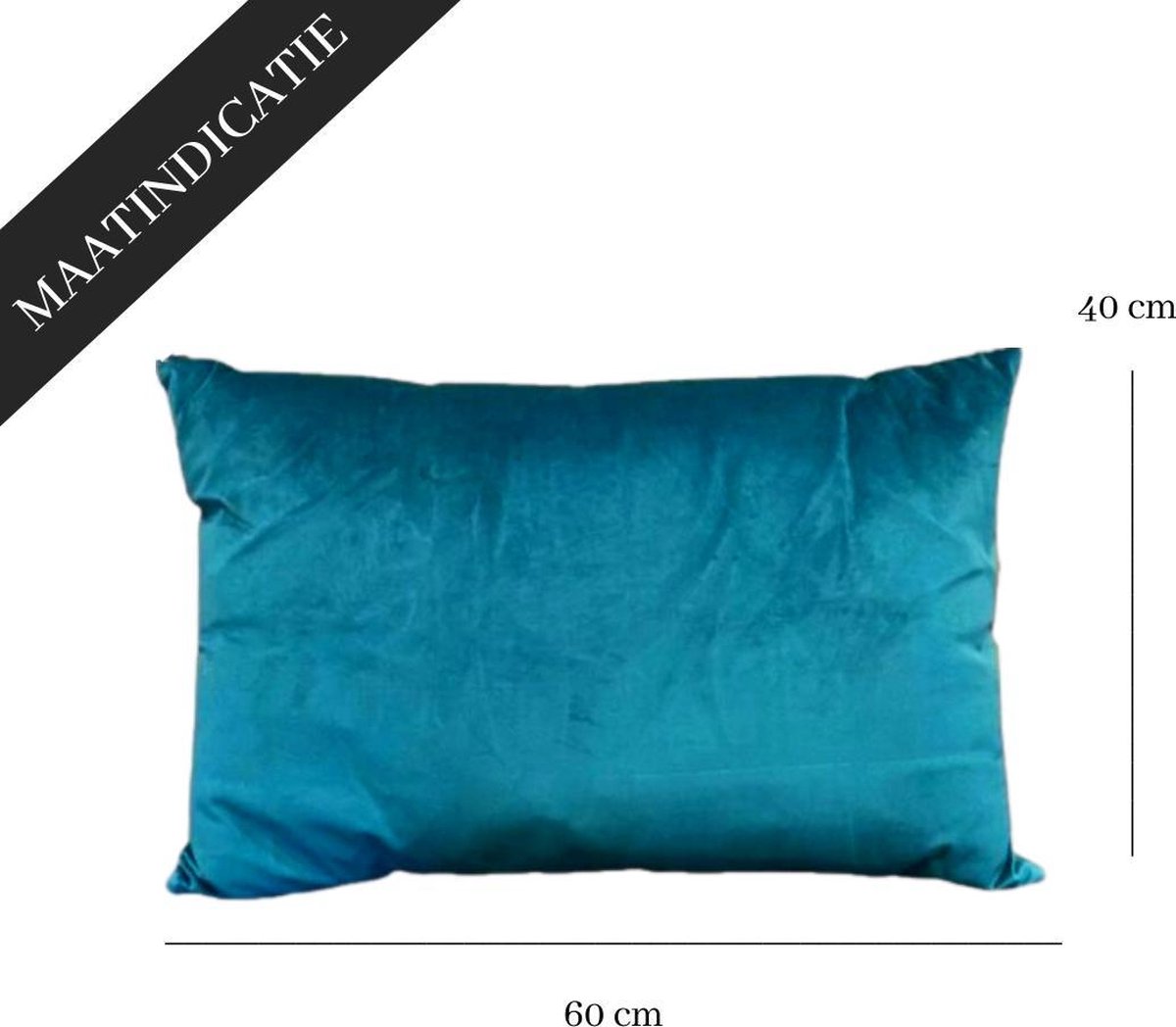 Troon Collectie - Sierkussen Velvet Turquoise – Velvet kussen – Fluweel -  Blauw – 60 x... | bol.com