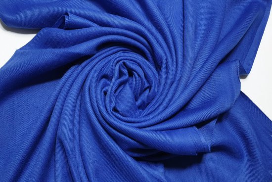 Kasjmier sjaal - koudebeschermingsstola - koningsblauw | bol.com