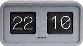 Karlsson - Flip clock Bold - Tafelklok - Plastic - 7,5x14,5x26,5cm - Grijs