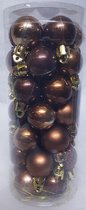 Totally Christmas | Kerstbal 2.5 cm | 35 stuks | Bruin