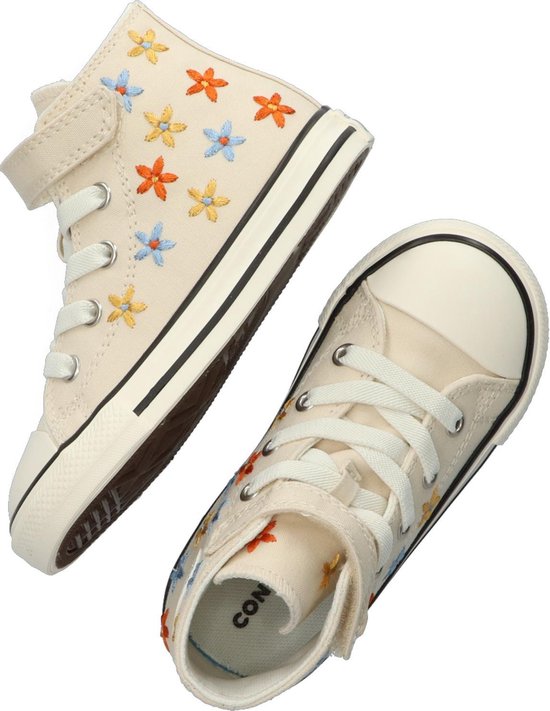 bol.com | Converse Meisjes Hoge sneakers Chuck Taylor All Star 1v - Beige - Maat  24