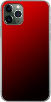 Apple iPhone 11 Pro - Smart cover - Zwart Rood - Transparante zijkanten