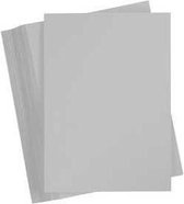 Karton - staalgrijs - A4 - 21x29,7cm - 180 grams - Creotime - 100 vellen