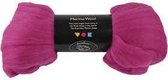 Merino wol,  21 micron, violet-red, Zuid-Amerika, 100gr