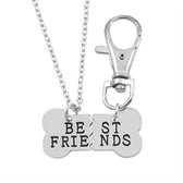 Kasey Vriendschapsketting - BFF ketting voor jou en je hond - Botje - Zilver
