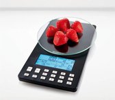 SILVERCREST® Weegschaal met voedingswaardeanalyse (Zwart) - Tara functie - Sport - fitness - Gezondheid - Max 5kg - Calorieën