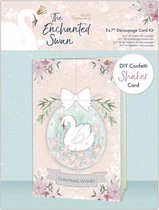 Docrafts - 5x7” Decoupage Shaker Card Kit – The Enchanted Swan