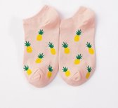 Vrolijke Dames Enkel Sokken "Ananas"