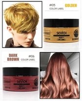 Sevich Professionele en Kwalitatieve Haarverf - Tijdelijke Haarkleur - Haar Wax - Haircoloring Wax - Uitwasbaar - 100% Ntuurlijke Ingredienten – Bruin – Assortiment “Het Gemak’