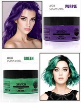 Sevich Professionele en Kwalitatieve Haarverf - Tijdelijke Haarkleur - Haar Wax - Haircoloring Wax - Uitwasbaar - 100% Ntuurlijke Ingredienten – Paars – Assortiment “Het Gemak’