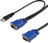 StarTech.com Câble KVM USB VGA 2-en-1 ultra-fin de 3 m