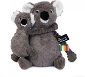 Koala knuffel met baby- grijs