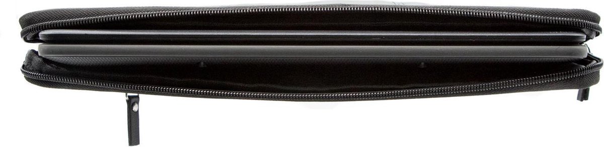 Leren laptophoes 13.3 inch zwart - vintage Pull-Up leer, schokbestendig, MacBook Air sleeve, luxe bescherming - Afbeelding 3