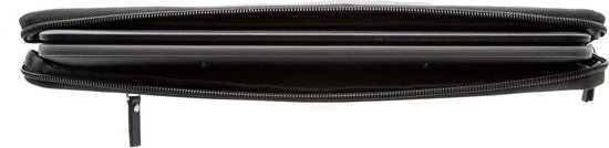 NEGOTIA Vintage Abbey - Leren Laptophoes 13 inch - Laptophoes 13.3 inch - Laptop Sleeve 13 inch - Laptophoes MacBook Air / Pro 13 3 inch - Zwart - NEGOTIA Leather