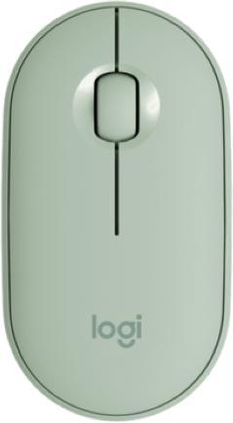 Logitech Pebble M350 - Draadloze Muis - Bluetooth - Eucalyptus Groen
