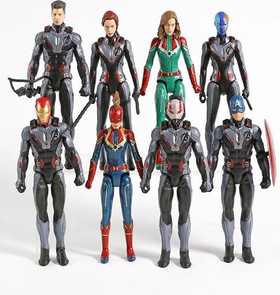 Avengers EndGame Kostuum Kinder Speelgoed -8 Figuren Pop Marvel Figuren  16CM Lang | bol.com