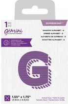 Gemini Expressions snijmal - Shadow Alphabet G
