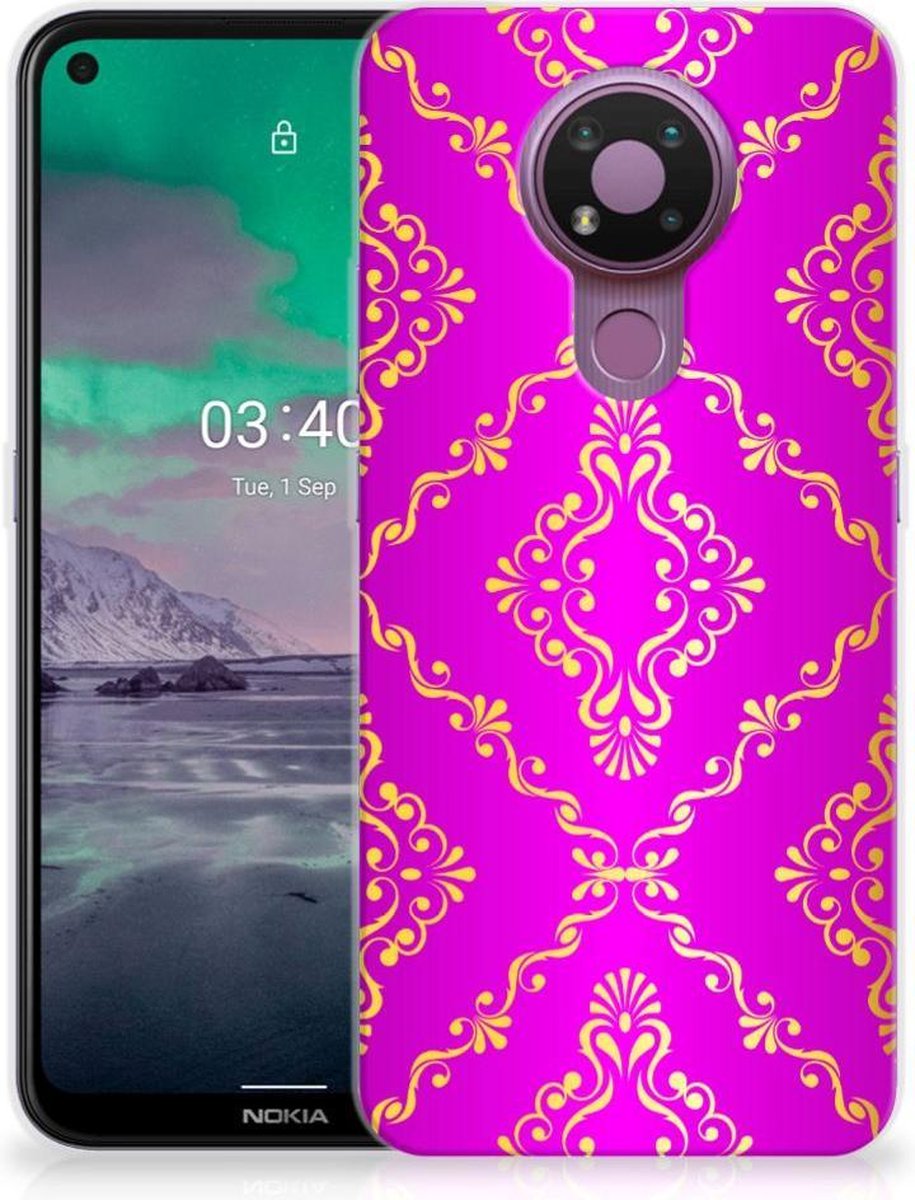 Siliconen Hoesje Nokia 3.4 Barok Roze