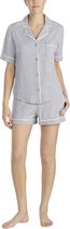 DKNY - NEW SIGNATURE S/S TOP & BOXER SET - Grijs mêlée - Vrouwen - Maat L