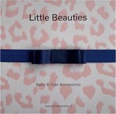 Little Beauties - haarbandje - navy - haaraccessoire - baby - peuter - leeftijd 0-36 maanden - babygift - kraamkado