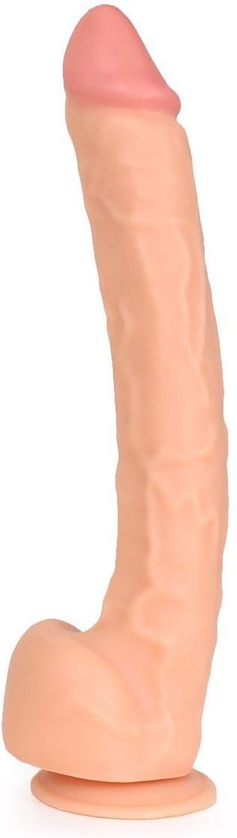 Kiotos Cox MEGA Dildo XXL 37 x 5 cm - lichte beige