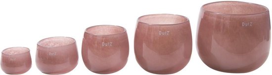 Dutz - design vaas - Pot jade paars - glas-  mondgeblazen - H 6 cm