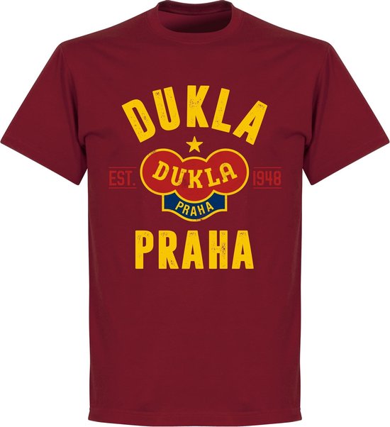 Dukla Praag Established T-Shirt - Bordeaux - XXL
