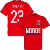 Noorwegen Haaland 23 Team T-Shirt - Rood - Kinderen - 104